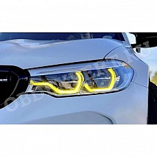 Желтые ангельские глазки для BMW 5 G30, G31