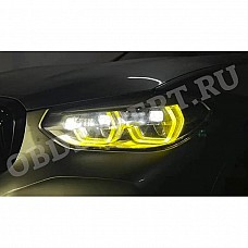 Желтые ангельские глазки для BMW X3M, X4M, IX3 F97, F98, G08